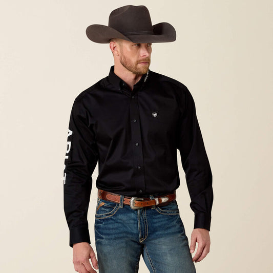 Team Logo Twill Classic Fit Shirt – Men’s Casual & Equestrian Logo Shirt
