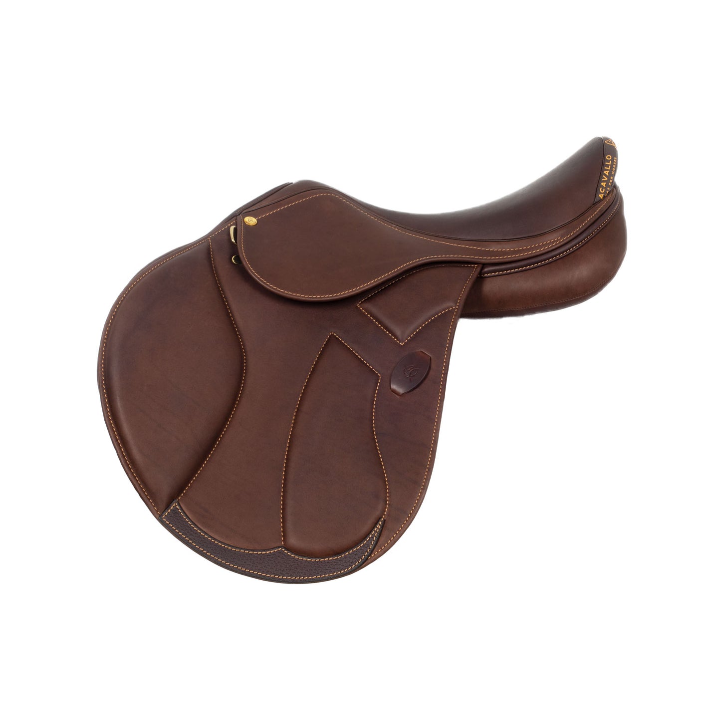ACAVALLO MODIGLIANI JUMPING SADDLE WITH FLOCKED PANELS