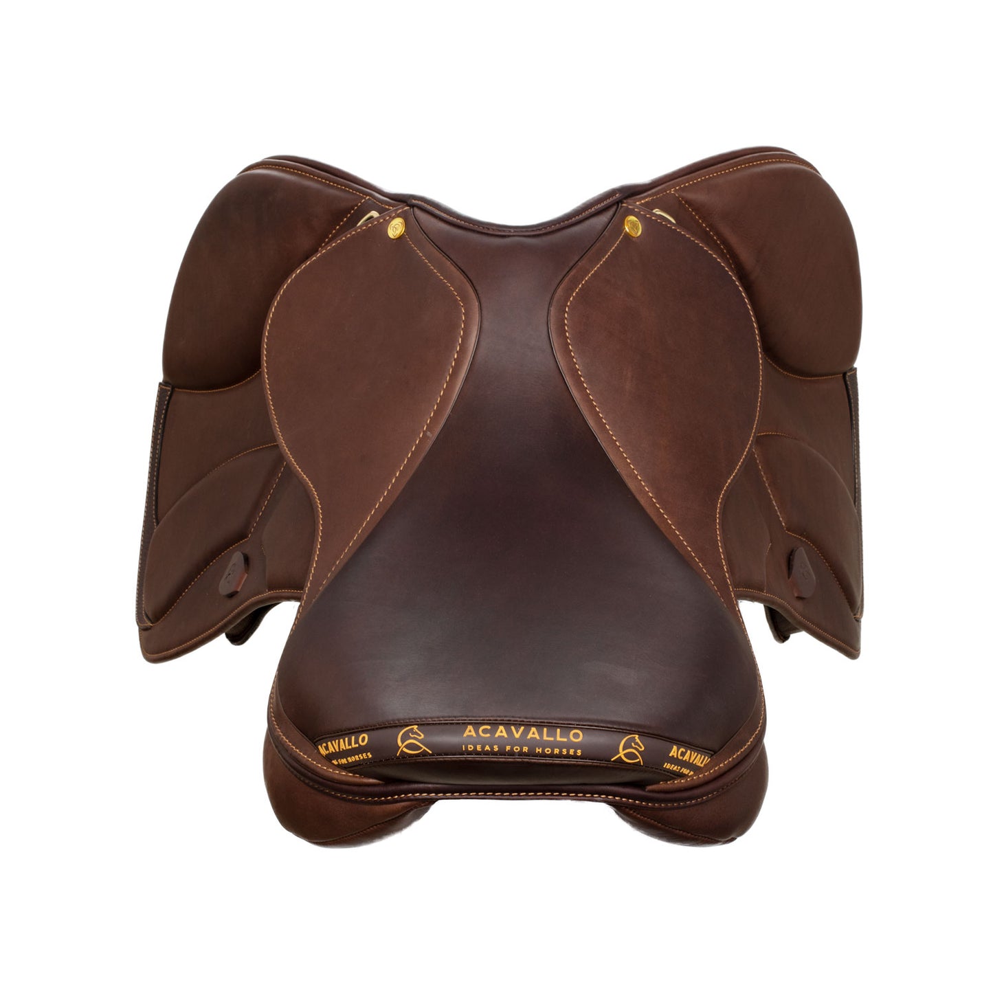 ACAVALLO MODIGLIANI JUMPING SADDLE WITH FLOCKED PANELS