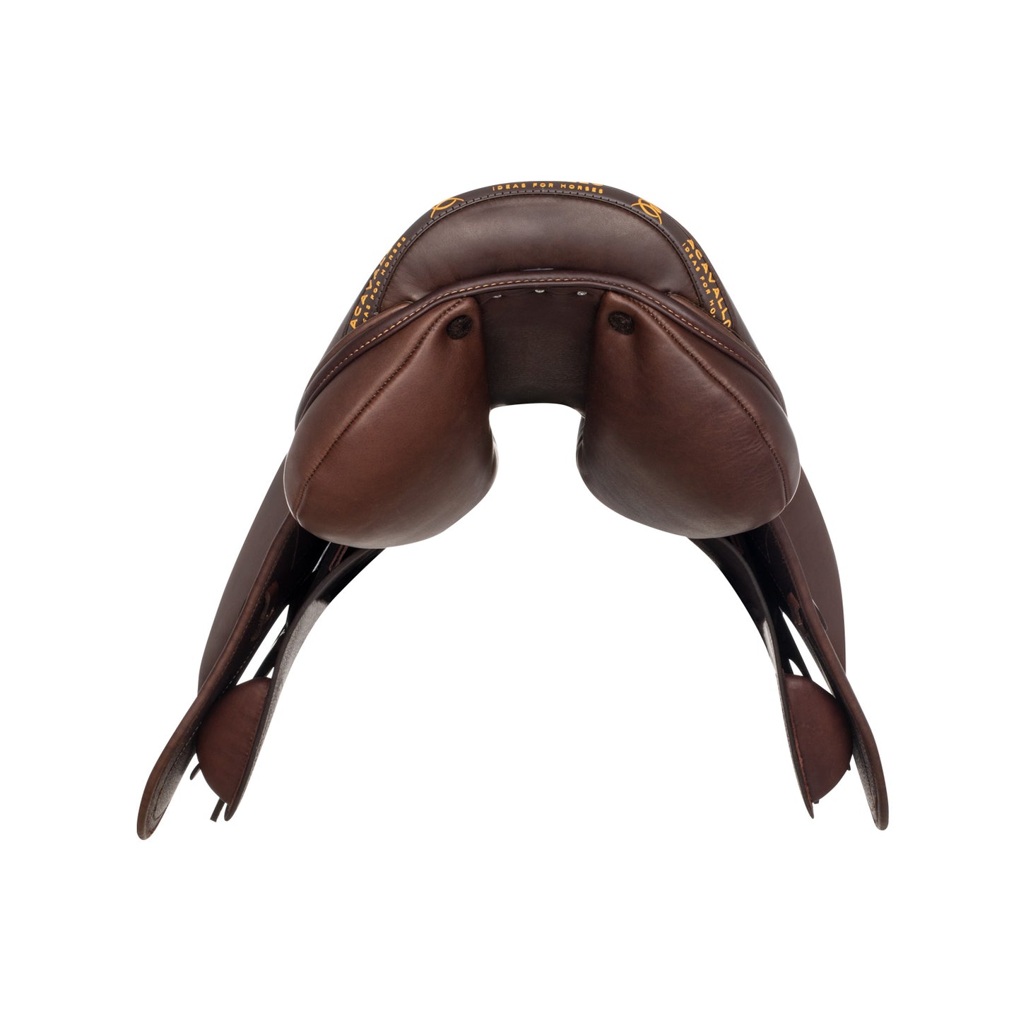 ACAVALLO MODIGLIANI JUMPING SADDLE WITH FLOCKED PANELS