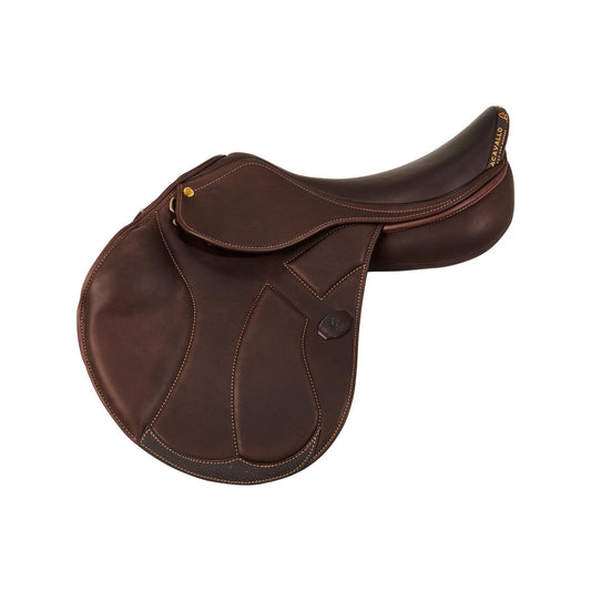 ACAVALLO GUTTUSO JUMPING SADDLE WITH FLOCKED PANELS