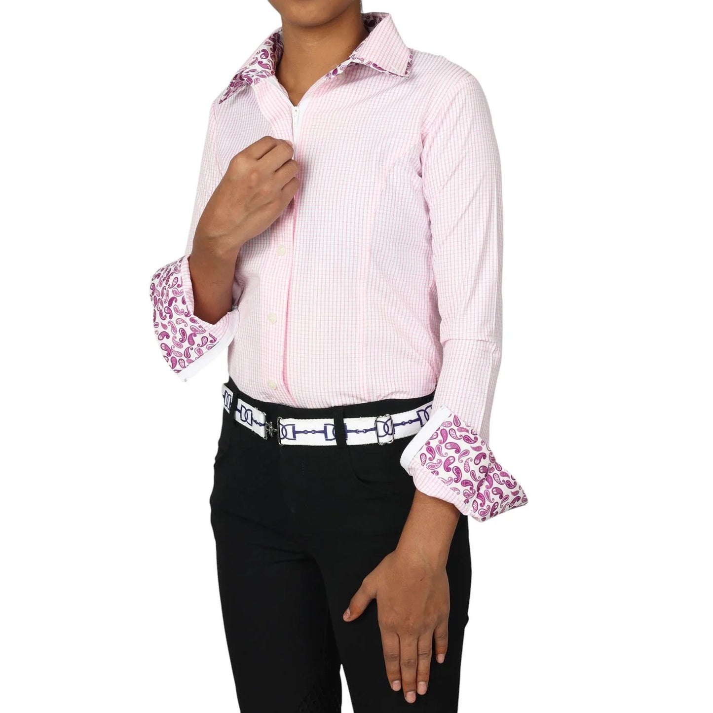 TuffRider Girls Adey Double Collar Shirt