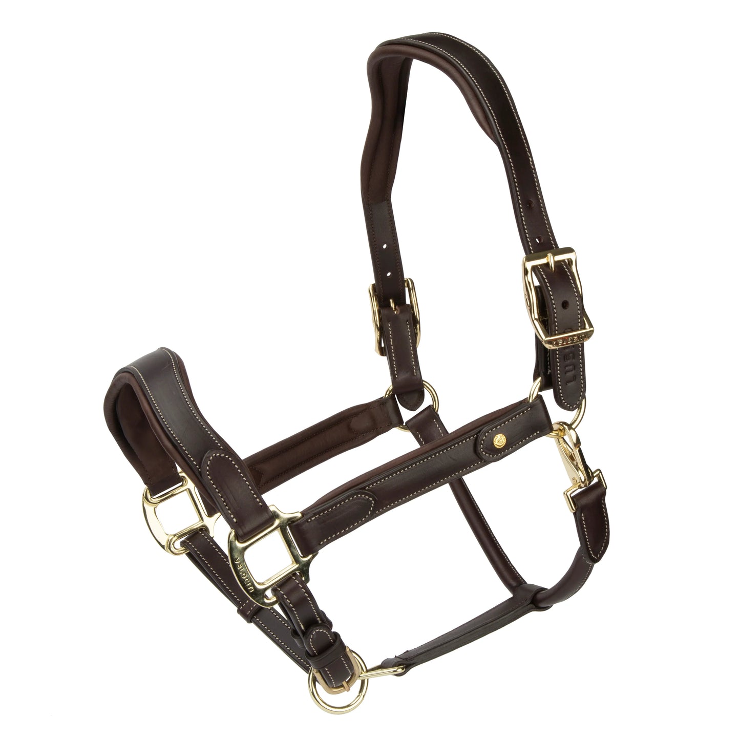 Velociti Lusso Lorca Leather Headcollar – Premium Anatomical Halter for Horses