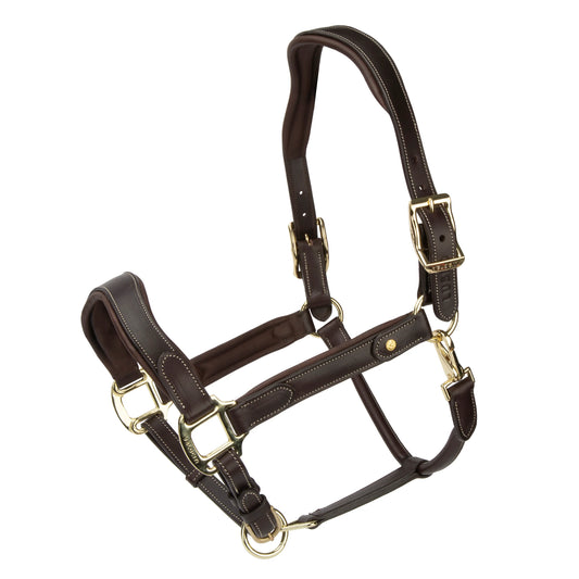 Velociti Lusso Lorca Leather Headcollar – Premium Anatomical Halter for Horses