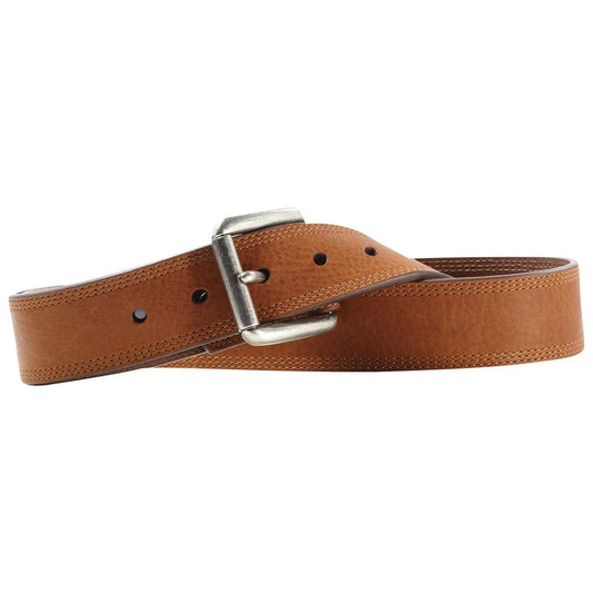 Ariat Men’s Western Belt – Genuine Leather Cowboy Belt with Buckle