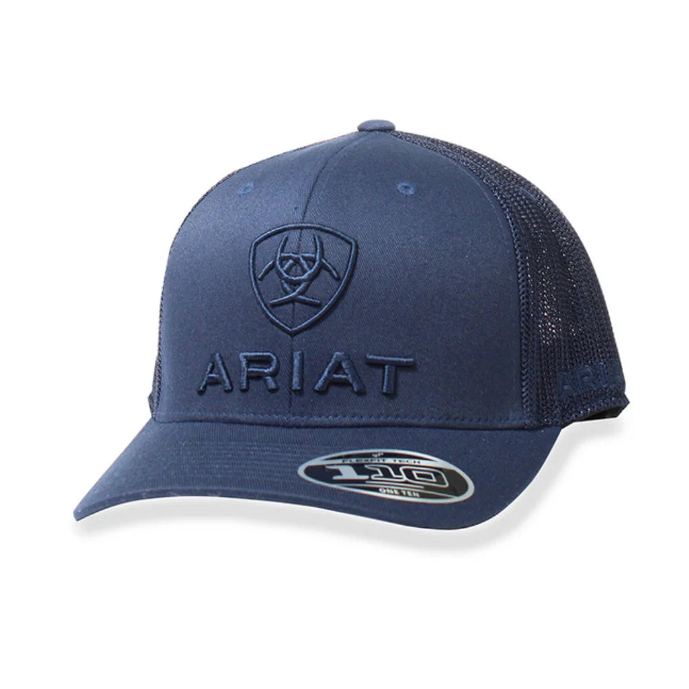 Ariat Men’s Flexfit Snapback Logo Cap – Navy Blue Baseball Hat