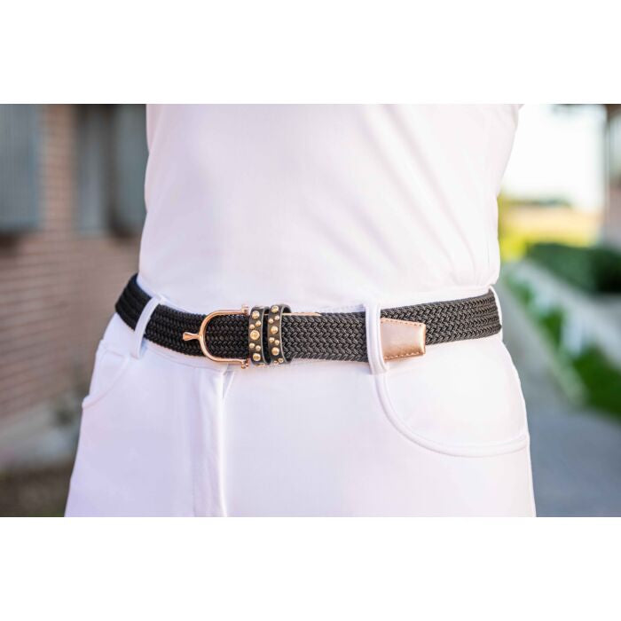 HKM Elastic Belt Rosegold Glamour Style