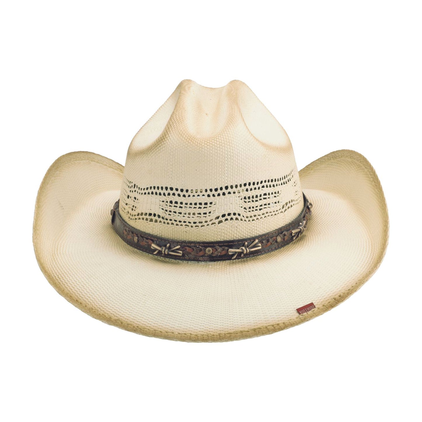 Bullhide Barb Wire Hat – Bangora Straw, Natural Distressed