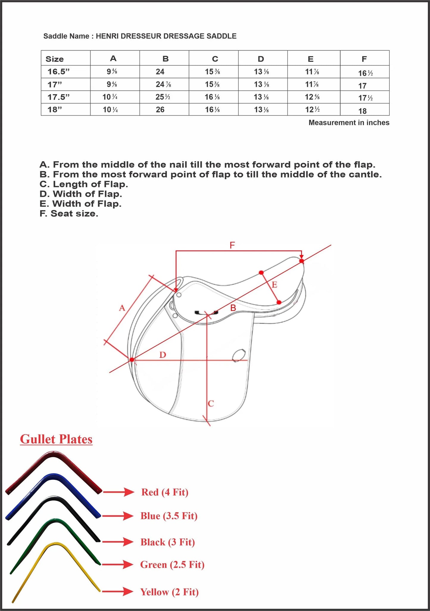 Henri de Rivel “Dresseur” IGP Dressage Saddle