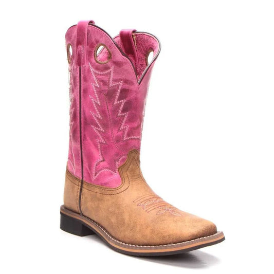 Smoky Mountain Tracie 3920C Kids’ Western Boots – Brown & Pink