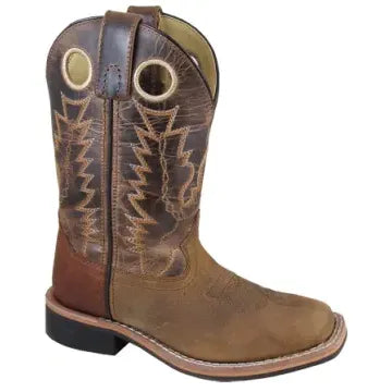 Smoky Mountain Jesse 3662 Kids’ Western Boots – Brown Distress