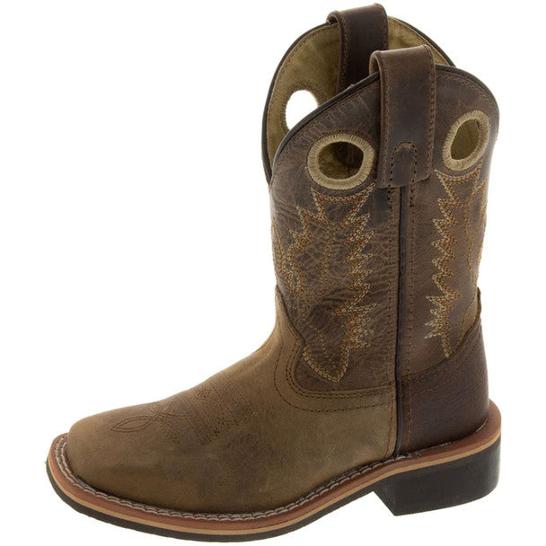 Smoky Mountain Jesse 3662 Kids’ Western Boots – Brown Distress