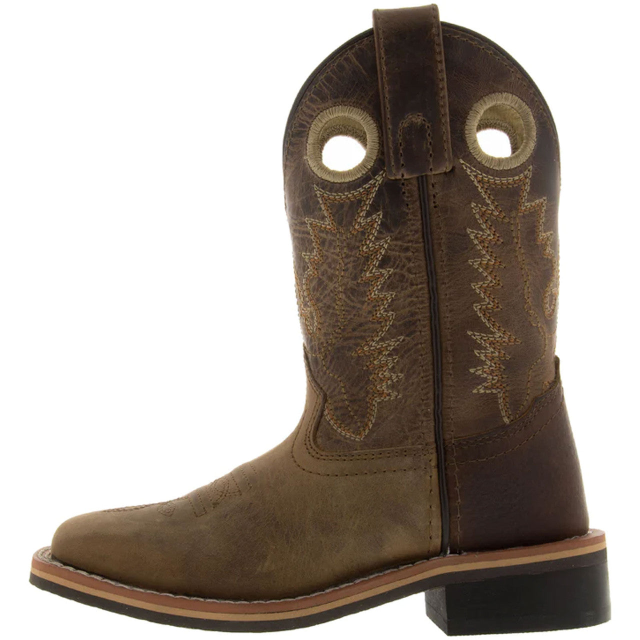 Smoky Mountain Jesse 3662 Kids’ Western Boots – Brown Distress