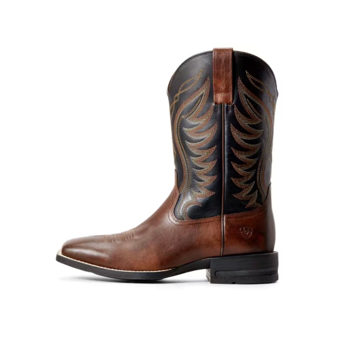 Ariat Amos Western Boot – Hand Stained Red-Brown/Black