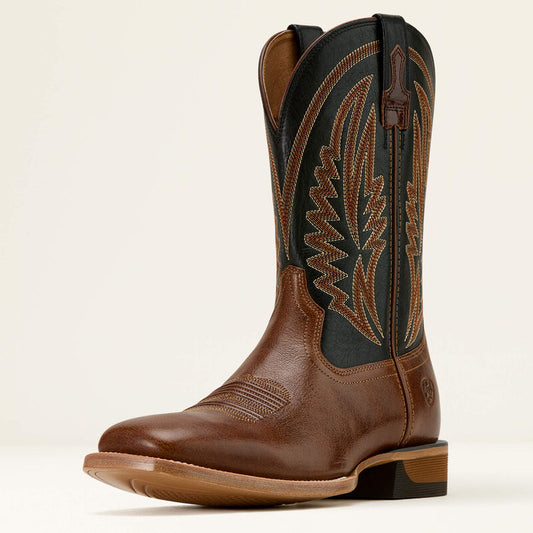Ariat Men’s Sidewinder Western Boot – Gingersnap/Supple Black