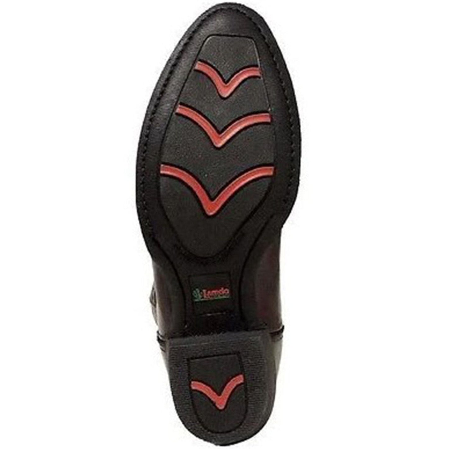 Laredo Men’s Embroidered Round Toe Western Boots – Black Cherry