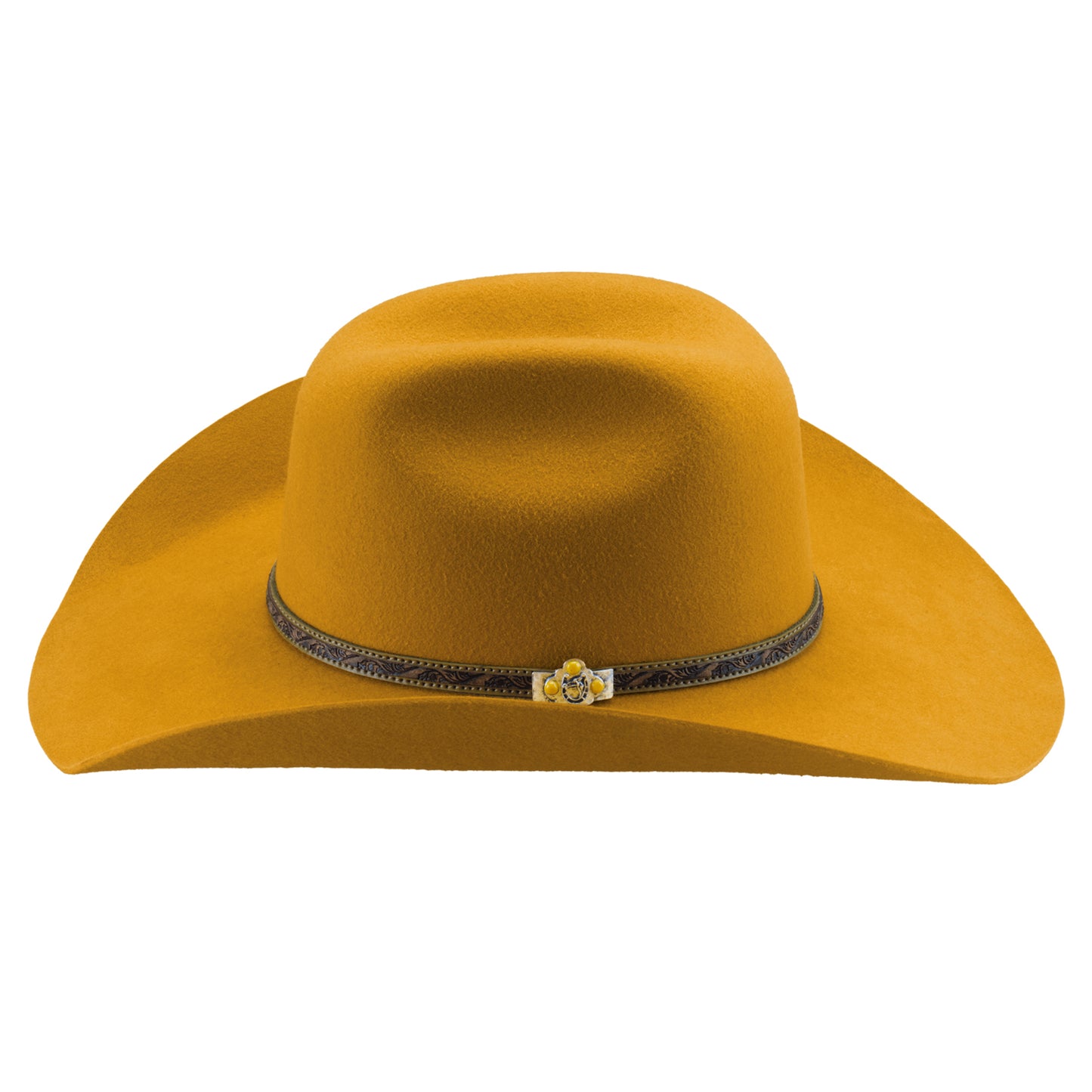 Life With You 4X Premium Wool Cowboy Hat – Mustard | Rodeo Round Up Felt Collection
