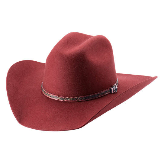 Rodeo Round Up 4X Premium Wool Cowboy Hat – Carmine | Unisex Western Hat