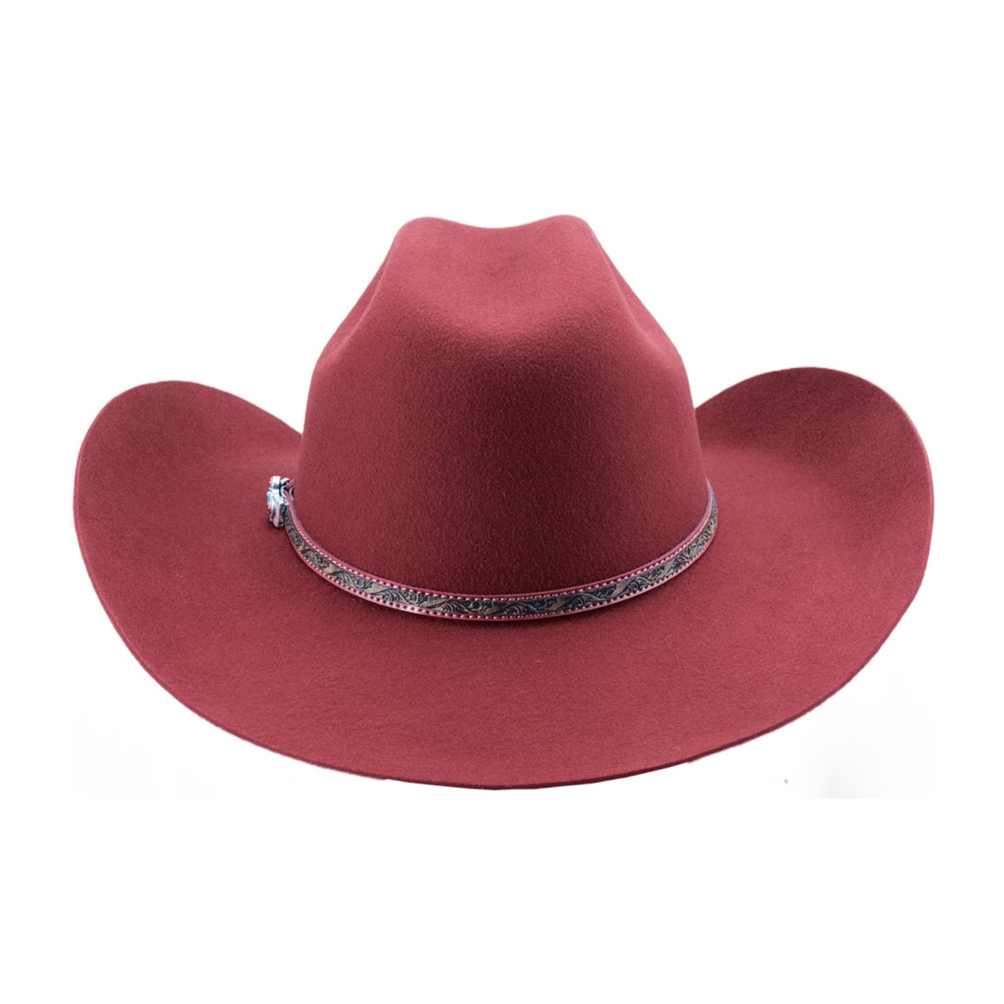 Rodeo Round Up 4X Premium Wool Cowboy Hat – Carmine | Unisex Western Hat