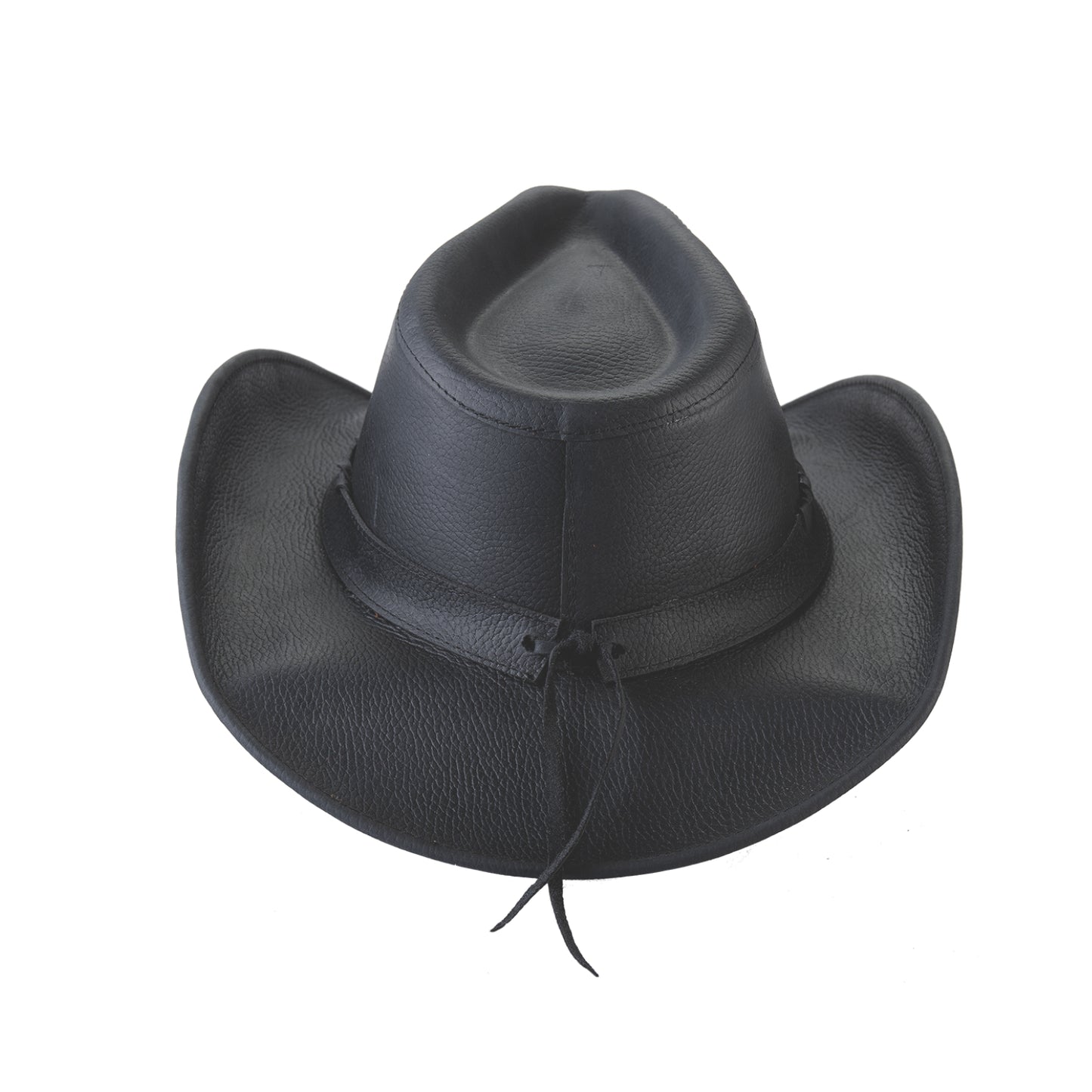 Bullhide Briscoe Leather Cowboy Hat- Black