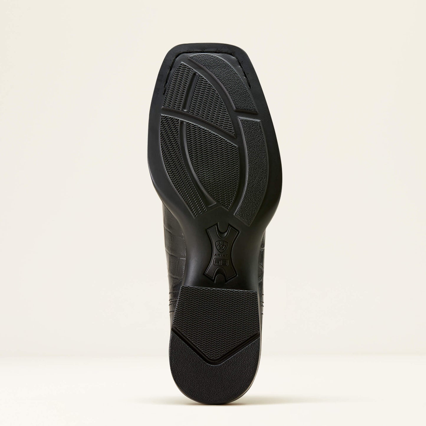 Bota vaquera Booker Ultra de punta cuadrada de Ariat para hombre, color negro Deertan