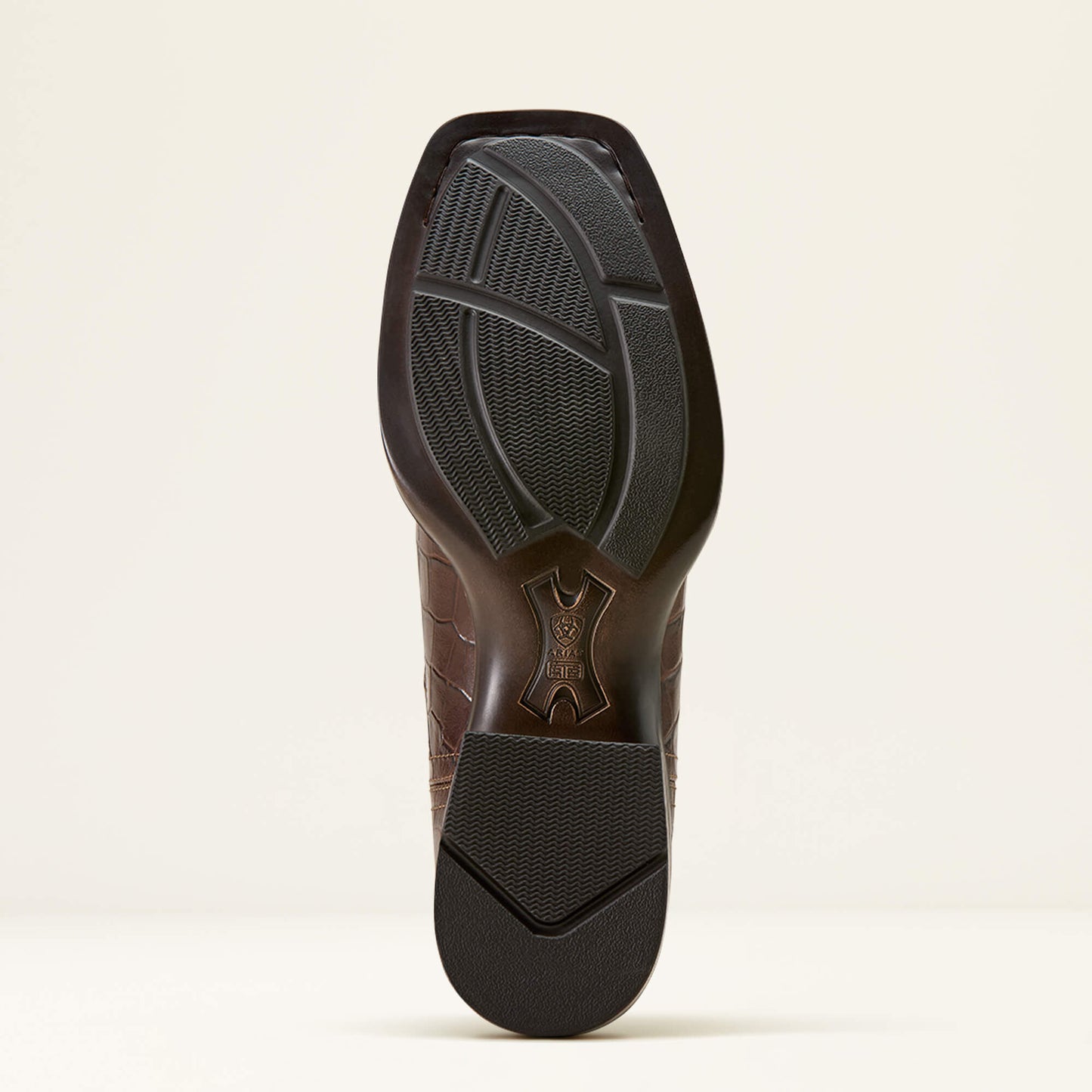 Bota vaquera Booker Ultra de punta cuadrada de Ariat para hombre, color negro Deertan