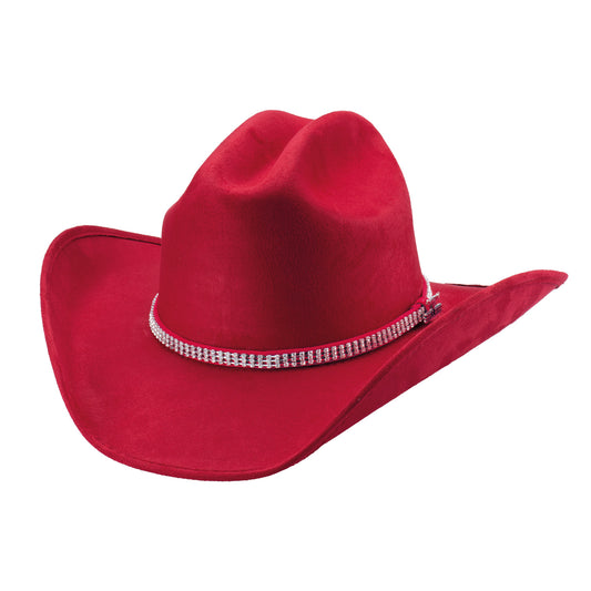 Bullhide Belong Together Faux Felt Cowboy Hat – Red
