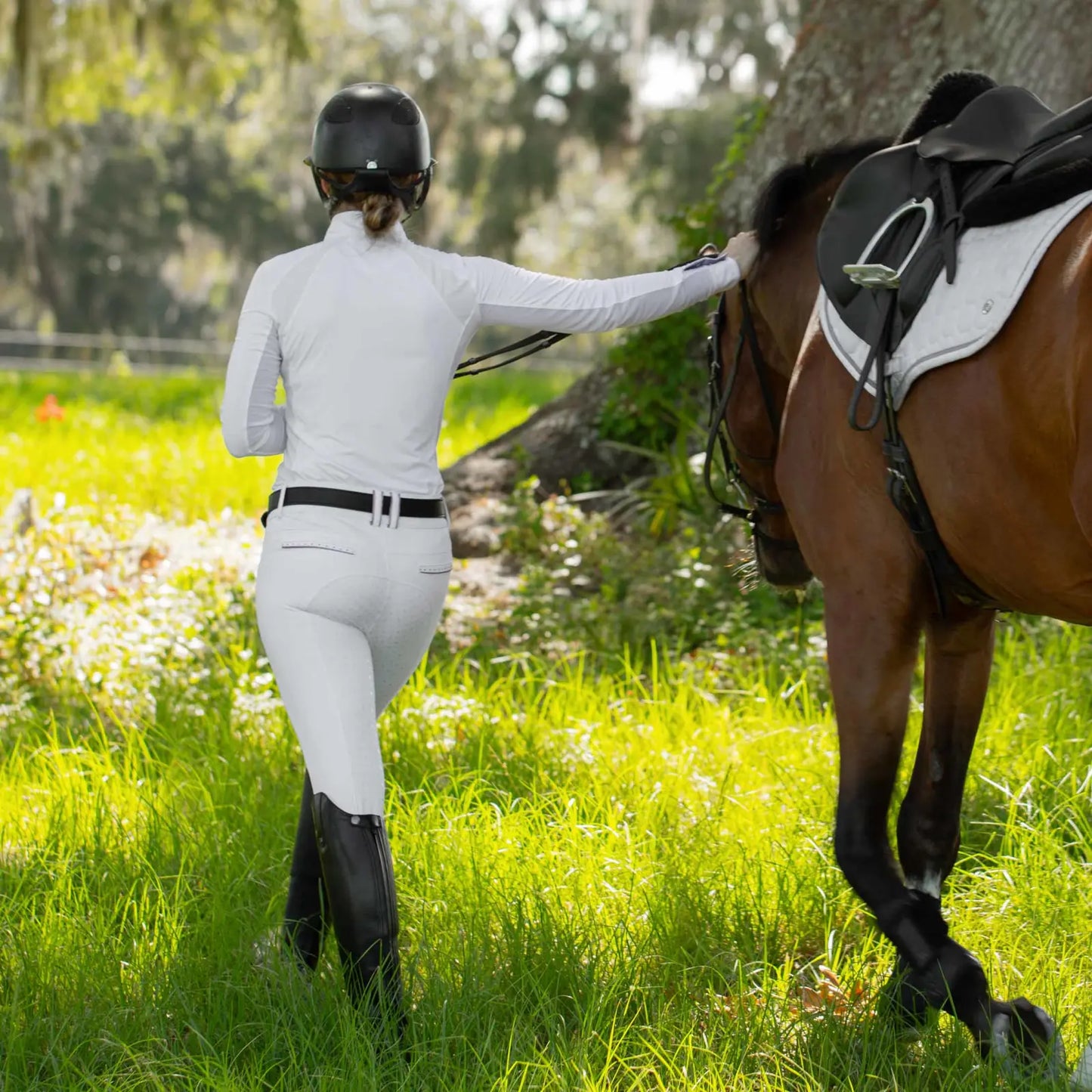 Pantalones de Equitación Victoria de Silicona Equinavia para Mujer 