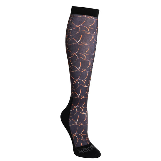 Footzees Boot Sock – Black Vintage Rein