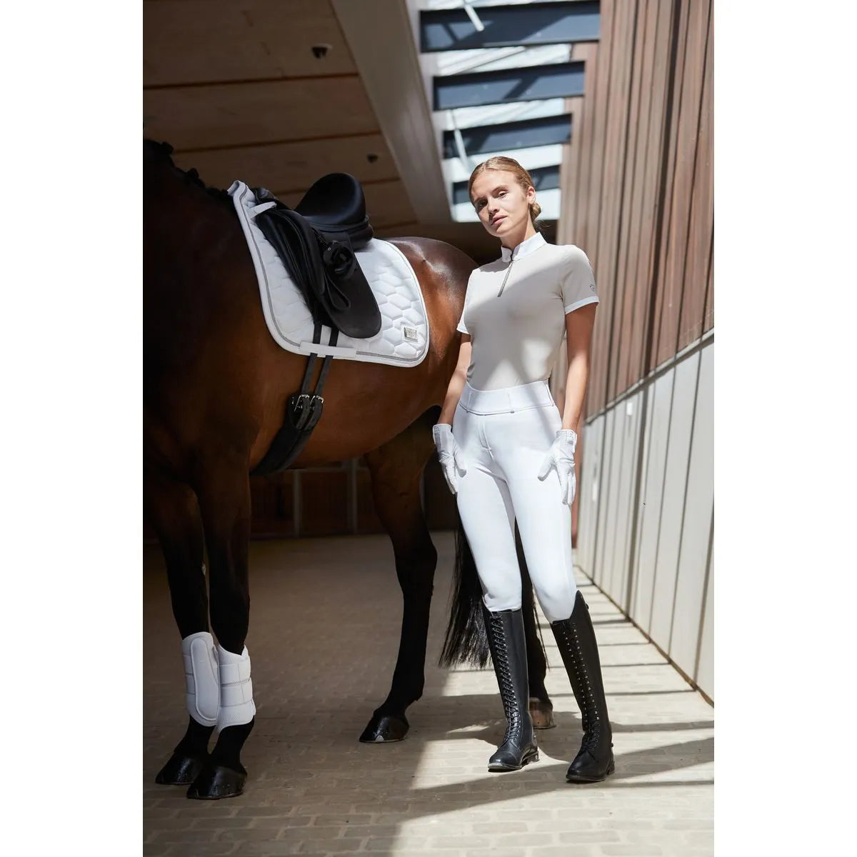 Catago Nice Short Sleeve Blouse | Equestrian Riding Top