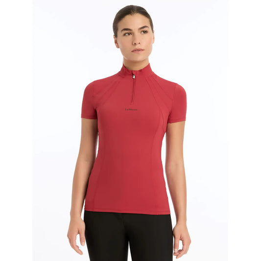 LeMieux Mia Mesh Short Sleeve Base Layer – Chilli