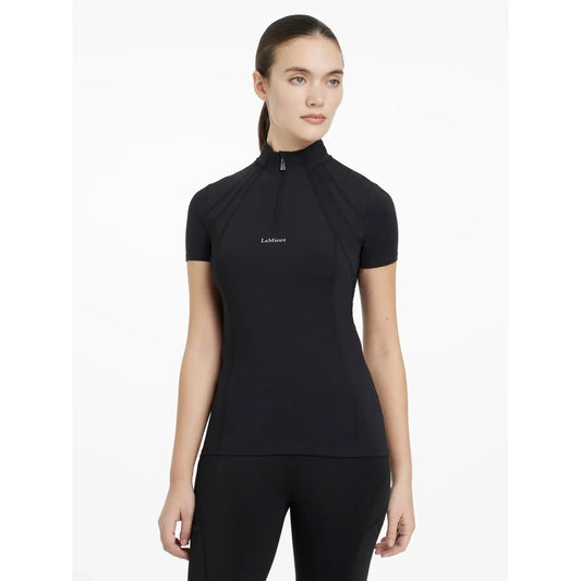 LeMieux Mia Mesh Short Sleeve Base Layer – Black