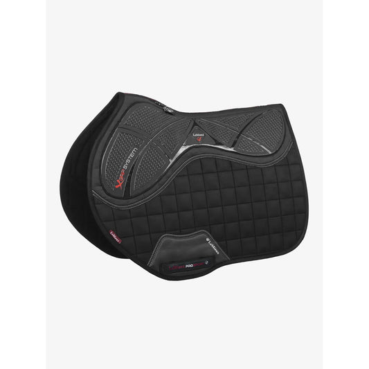 LeMieux X-Grip Silicone Eurojump Square Saddle Pad – Black