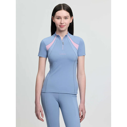 LeMieux Young Rider Mia Mesh Base Layer – Powder Blue