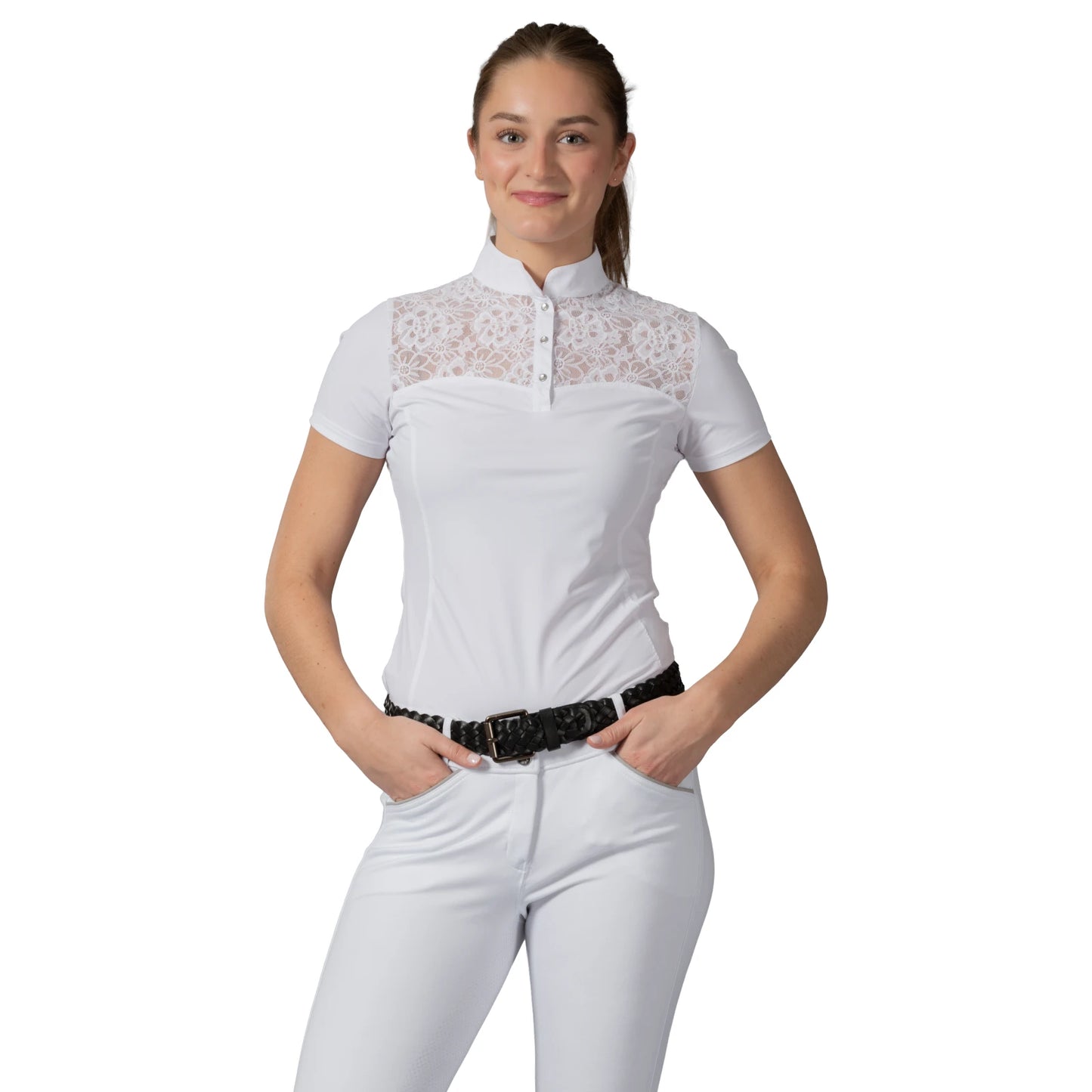Equinavia Lisa Women’s Lace Short Sleeve Show Shirt