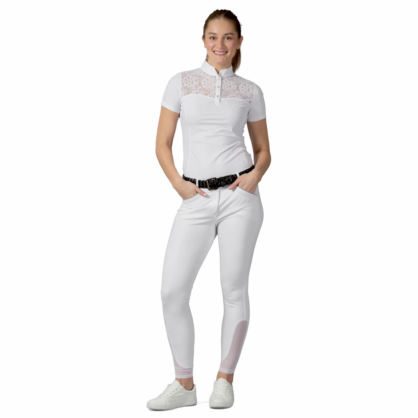 Equinavia Lisa Women’s Lace Short Sleeve Show Shirt