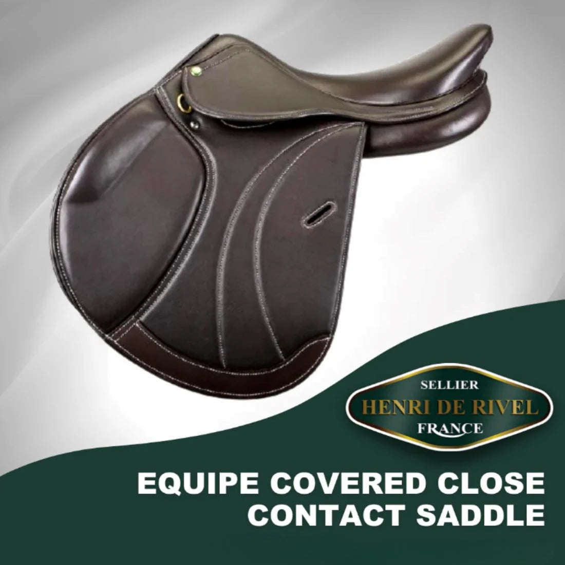 Silla de Montar Henri de Rivel Equipe Covered Close Contact IGP – Panel Flocado (Habana)