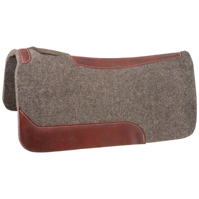 Tough1 Wool Saddle Pad with Wear Leathers