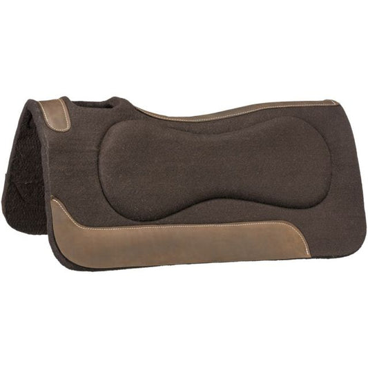 Tough1 Contour Fit Felt Saddle Pad with Padded Bars