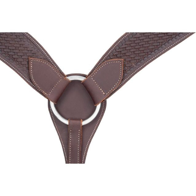 Royal King Harness Leather Basket Tooled Breastcollar