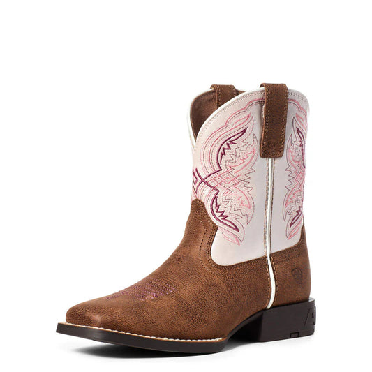 Ariat Kids Double Kicker Square Toe Western Boot
