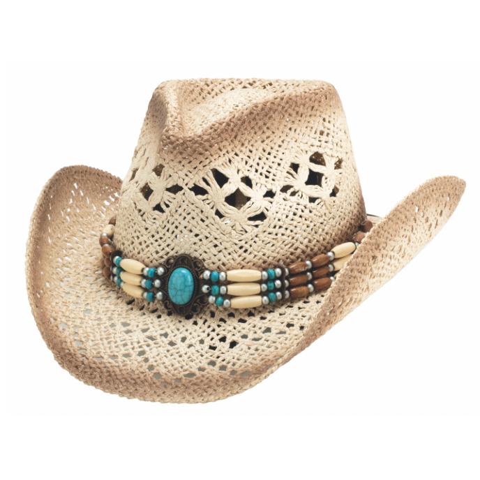 Bowie Distressed Toyo Straw Cowboy Hat