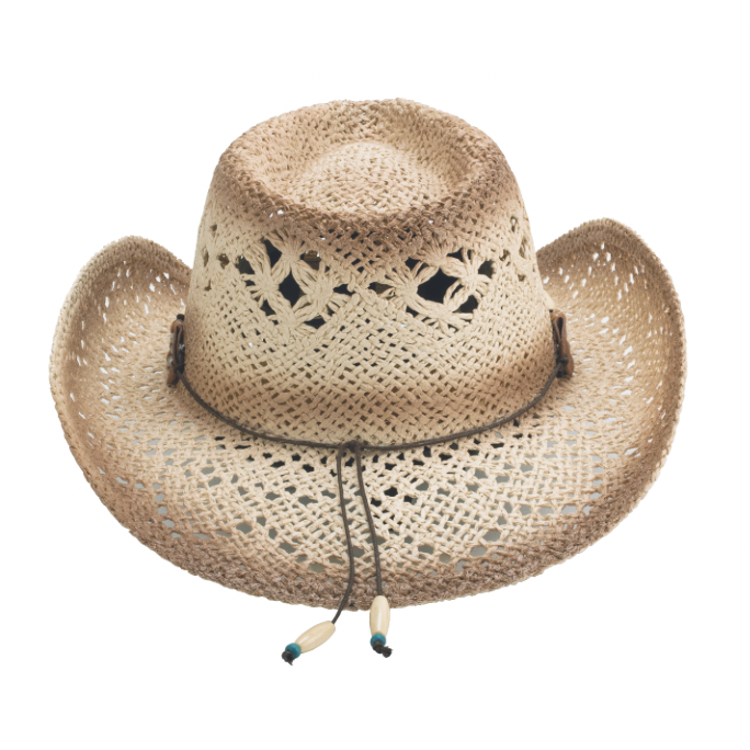 Bowie Distressed Toyo Straw Cowboy Hat
