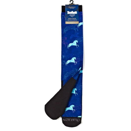 Ovation Ladies FootZees Boot Socks – Sky Horses