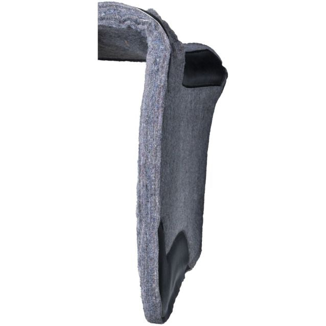 Gray brake pad on a white background