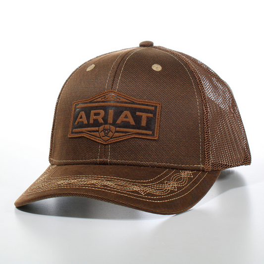 Gorra Ariat con bordado 3D negra