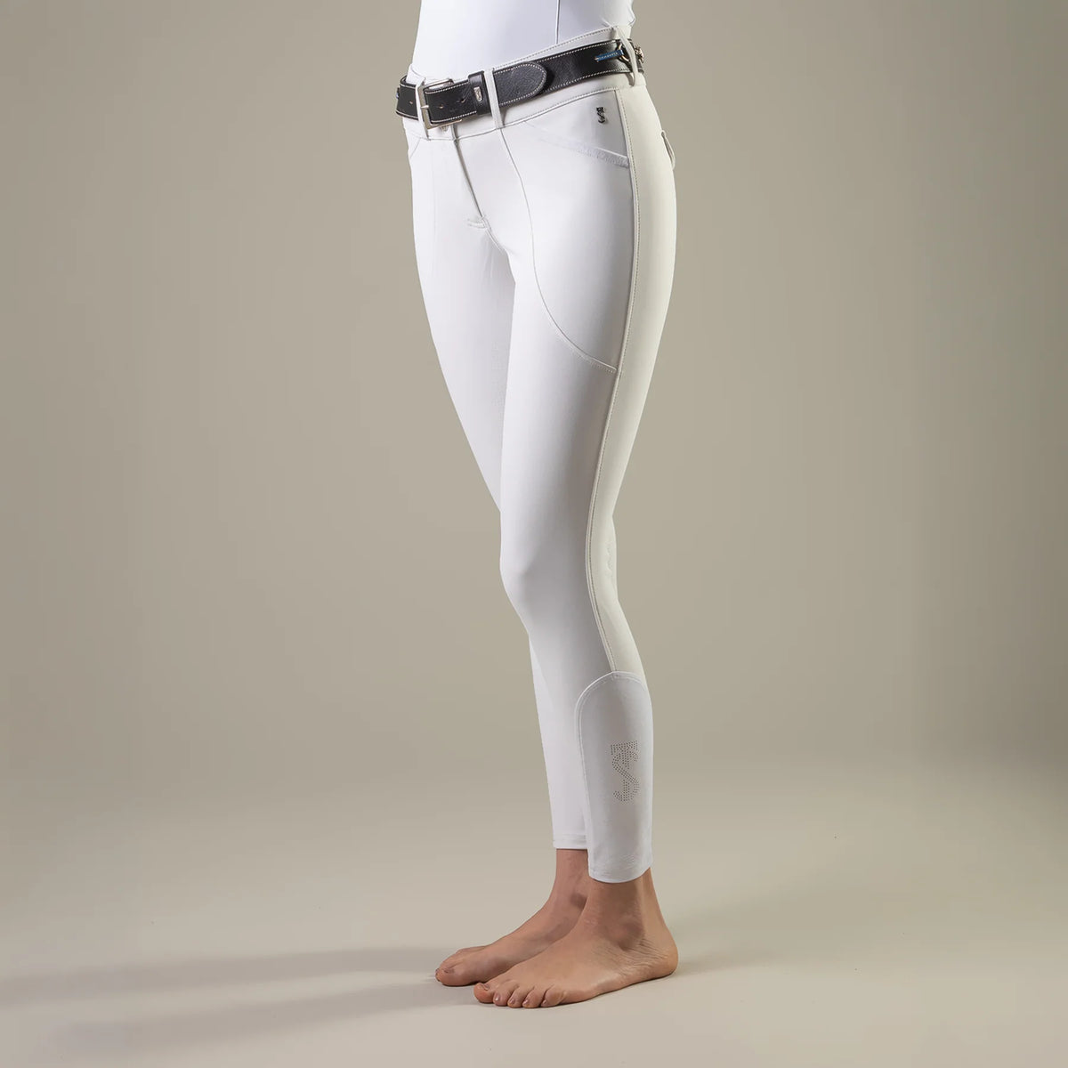 Tredstep Ireland Trace Compression Womens Full Seat Breeches - White