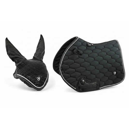 ARMA Eltar Jump Saddle Pad & Fly Hood Set – Technical Match for Style & Performance