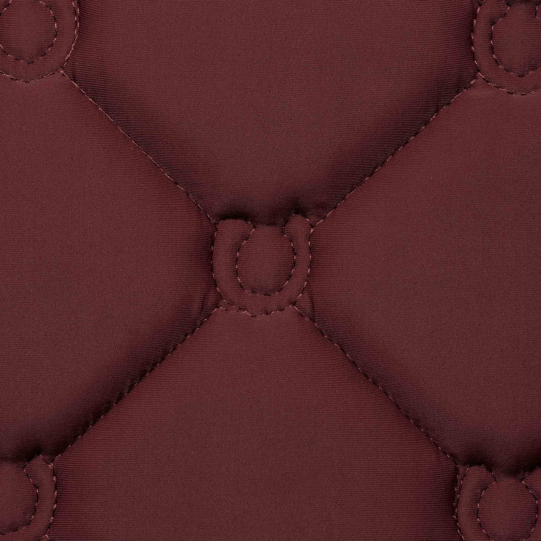 Equinavia Bergen Crystal Saddle Pad & Ear Net Set – Burgundy