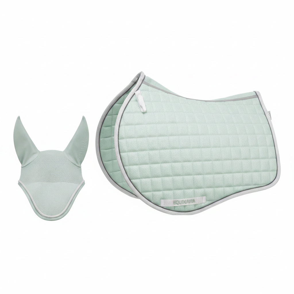 Equinavia Svalbard Saddle Pad & Ear Net Set | NordicAir™ Breathable Equestrian Collection